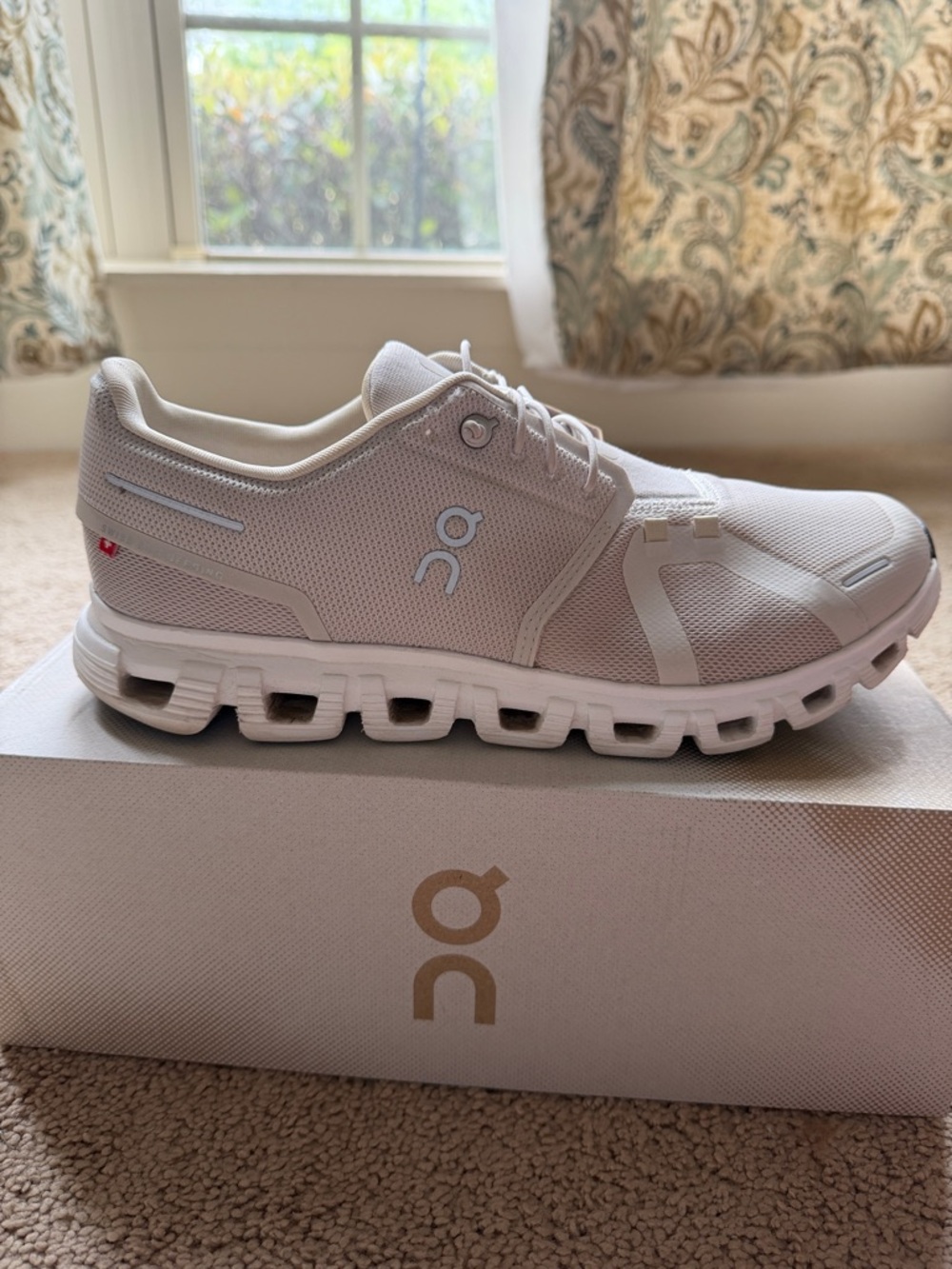 On Cloud 6 Men's Athletic Shoes - “Pearl White” 9 1/2